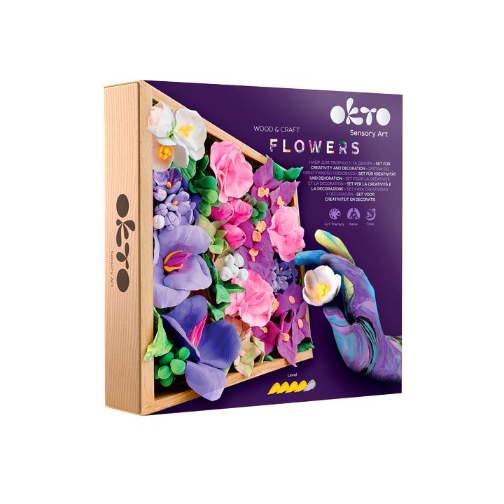 OKTO modelovacia sada v drevenom ráme 21 x 21 cm INŠPIRÁCIA — obrázok 5
