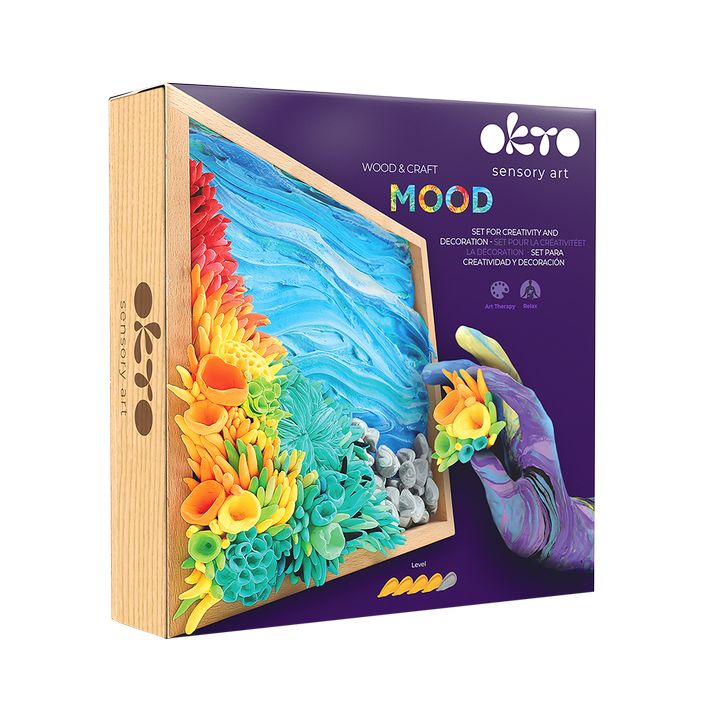 OKTO modelovacia sada v drevenom ráme 21 x 21 cm Pokoj oceánu — obrázok 1
