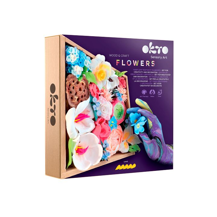 OKTO modelovacia sada v drevenom ráme 21 x 21 cm ROMANTIKA — obrázok 1