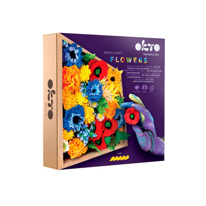OKTO modelovacia sada v drevenom ráme 21 x 21 cm SLOBODA — obrázok 1
