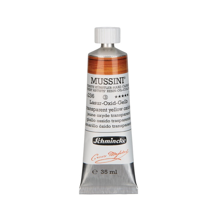 Schmincke MUSSINI Ölfarben 35 ml – 236 oxide Gelb transparent