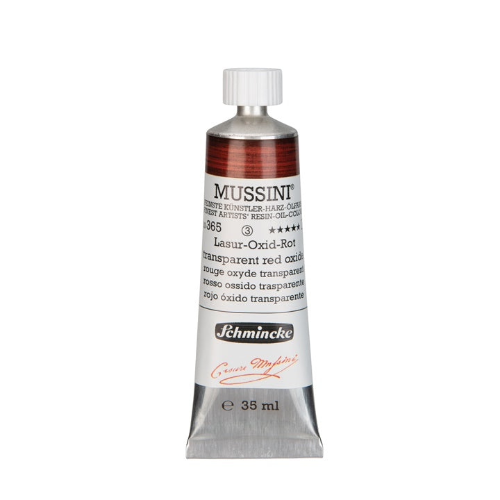 Schmincke MUSSINI Ölfarben 35 ml – 365 Oxidrot transparent