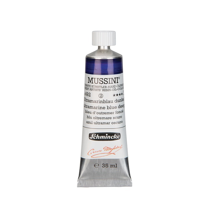 Schmincke MUSSINI Ölfarben 35 ml – 492 Ultramarin Blau dunkel