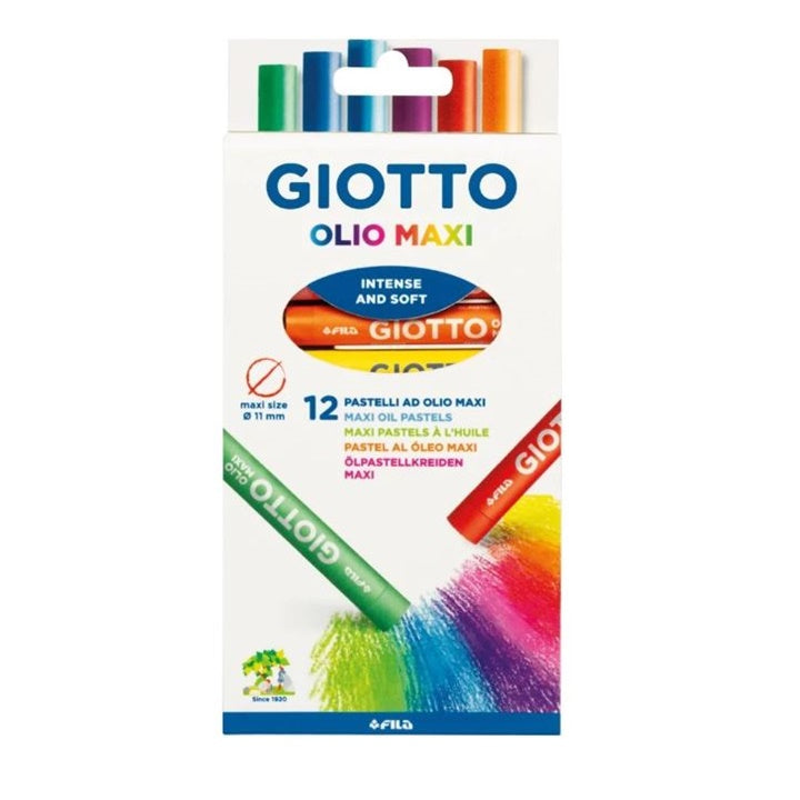 Olejové pastely GIOTTO OLIO MAXI 12 ks — obrázok 2