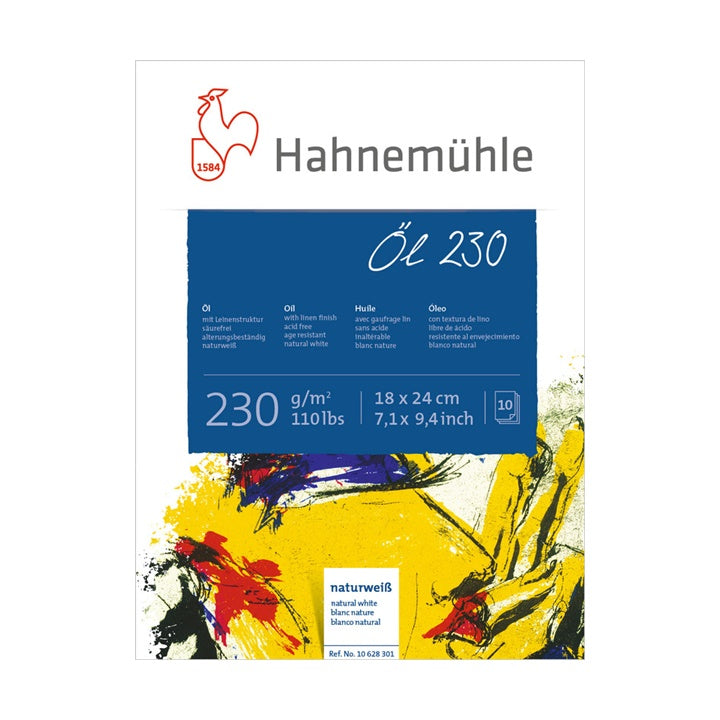 Olejový blok od Hahnemühle 10 listov | rôzne rozmery — obrázok 1