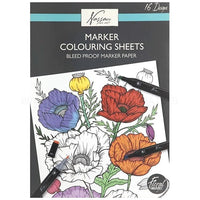 Omaľovánky Kvety pre kreslenie fixkami Nassau 25x35cm | 16 listov — obrázok 1