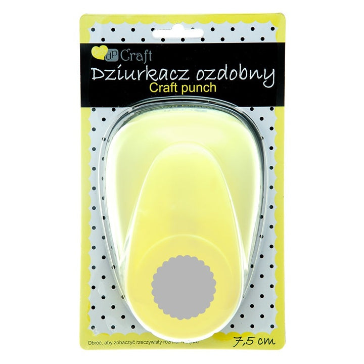 Ozdobný dierkovač 7.5 cm | zvlnený kruh — obrázok 1