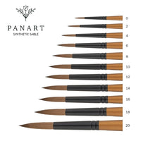 PanArt 1101 - guľatý akvarelový štetec zo soboľa | rôzne veľkosti — obrázok 2