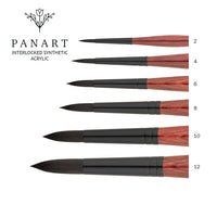 PanArt 3302 guľatý štetec na akryl | rôzne veľkosti — obrázok 2