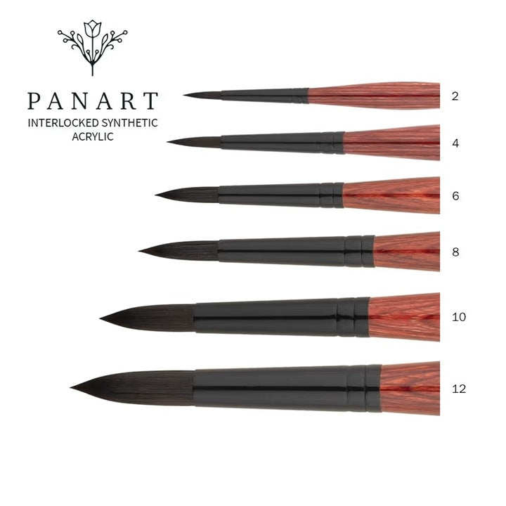 PanArt 3302 guľatý štetec na akryl | rôzne veľkosti — obrázok 2