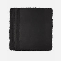 PanArt čierny handmade papier A4 – 10 ks, trhané okraje