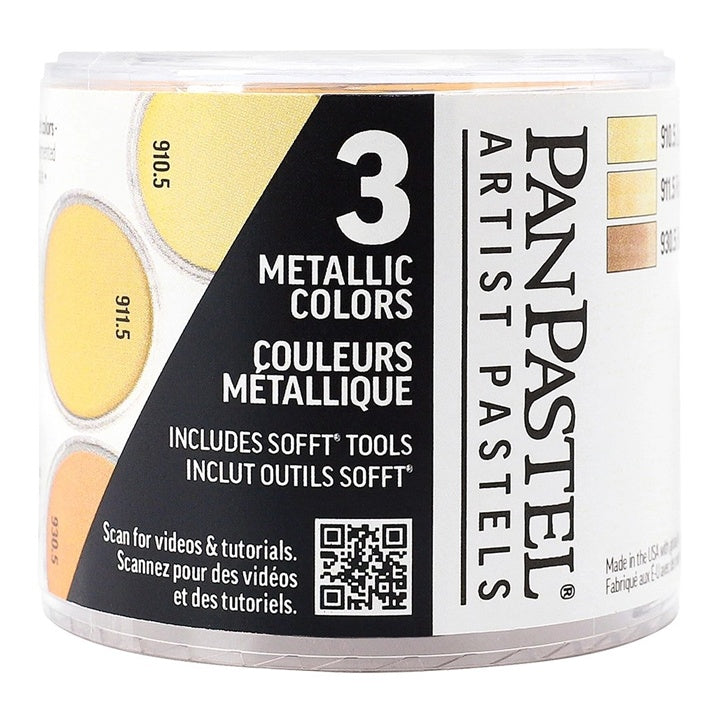 PanPastel sada metalických pastelov Golden - 3 ks — obrázok 1
