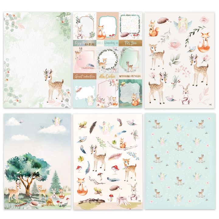 Papier na scrapbooking A4 Magical Forest — obrázok 2