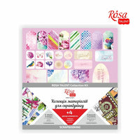 Papier na scrapbooking ROSA TALENT Floral Poem 30.48х30.48 cm + 4 dekorácie