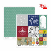 Papiere na scrapbooking 30.48 x 30.48 cm Make your journey  | rôzne motívy — obrázok 1
