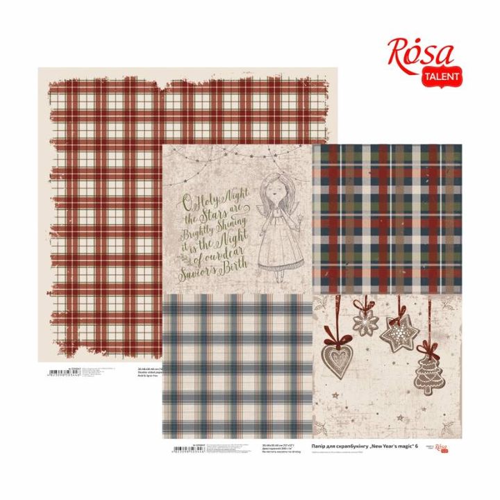 Papiere na scrapbooking 30.48 x 30.48 cm New Years magic  | rôzne motívy — obrázok 3