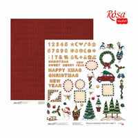 Papiere na scrapbooking 30.48 x 30.48 cm New Years magic  | rôzne motívy — obrázok 5