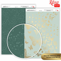 Papiere na scrapbooking Butterflies A4  | rôzne odtiene — obrázok 2