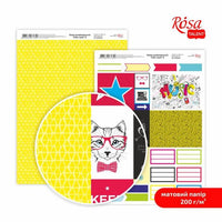 Papiere na scrapbooking Color Style A4  | rôzne motívy — obrázok 8