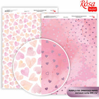 Papiere na scrapbooking Hearts A4  | rôzne odtiene — obrázok 2