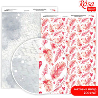 Papiere na scrapbooking Love Mood A4  | rôzne motívy — obrázok 6