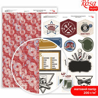 Papiere na scrapbooking Mens Style A4  | rôzne motívy — obrázok 8