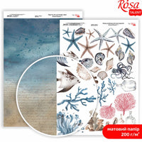 Papiere na scrapbooking Ocean Dreams A4  | rôzne motívy — obrázok 8