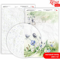 Papiere na scrapbooking Wild Flowers A4  | rôzne motívy — obrázok 1