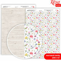 Papiere na scrapbooking Wild Flowers A4  | rôzne motívy — obrázok 5