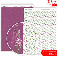 Papiere na scrapbooking Wild Flowers A4  | rôzne motívy — obrázok 6