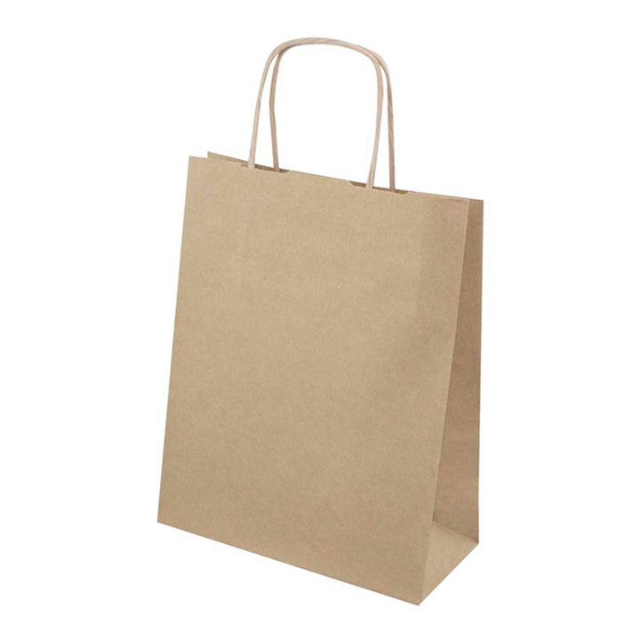Papierová taška hnedá 180x80x225 mm 10 ks — obrázok 1