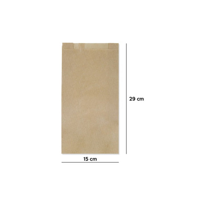 Papierové vrecko hnedé 150x290 mm 10 ks — obrázok 2
