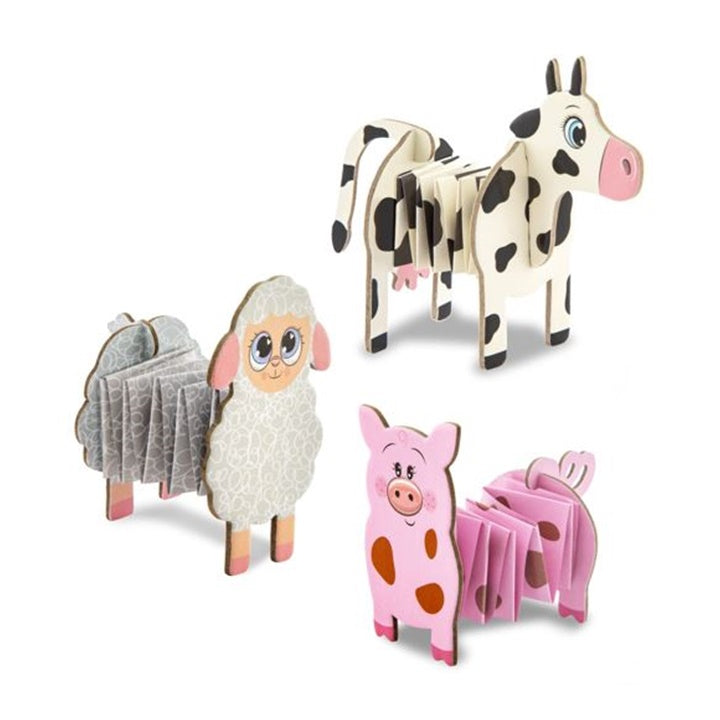 Papierové zvieratá na farme DIY set — obrázok 2