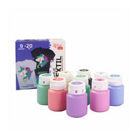 Pastelové akrylové farby na textil ROSA 9x20 ml — obrázok 5
