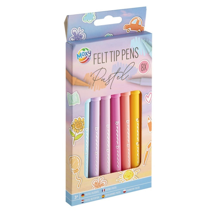 Pastelové fixky 8 ks — obrázok 1