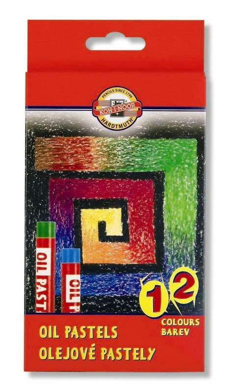 Pastely olejové umelecké -  12 ks