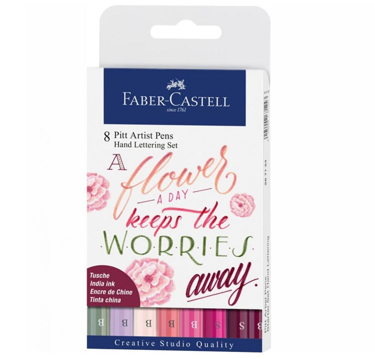 PITT umelecké fixky set Hand Lettering Flower