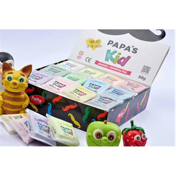 Plastelína pre deti Papa's Kid box 48 x 50 g — obrázok 1