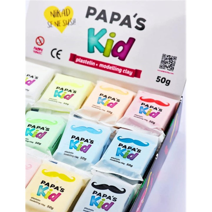 Plastelína pre deti Papa's Kid box 48 x 50 g — obrázok 2
