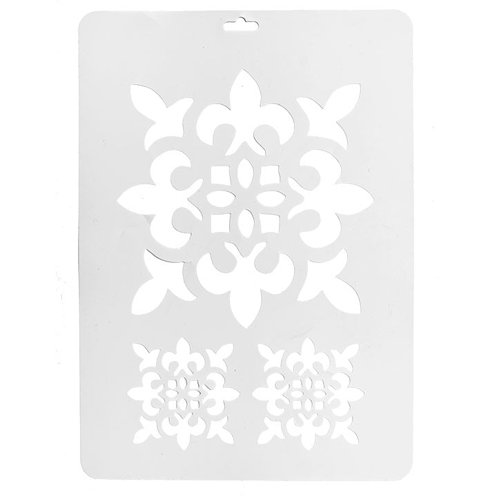 Plastová šablóna 21x29 cm - motív ornamenty