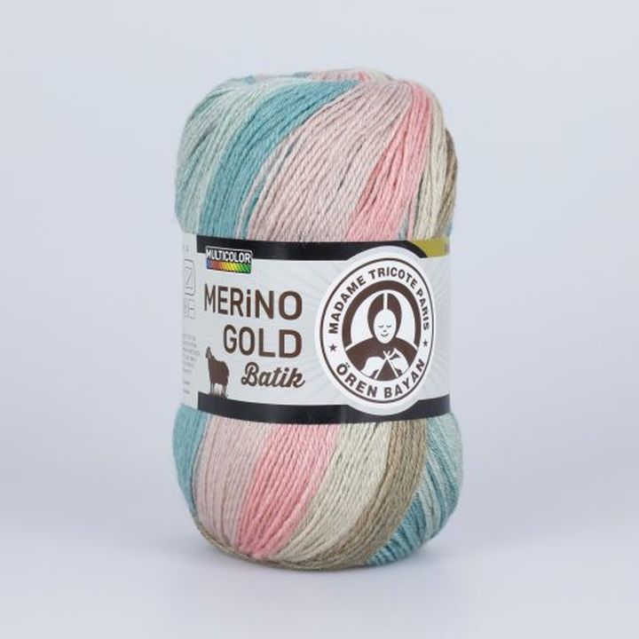 Pletacia priadza Madame Tricote Paris Merino Gold Batik 100 g  | rôzne farby — obrázok 8