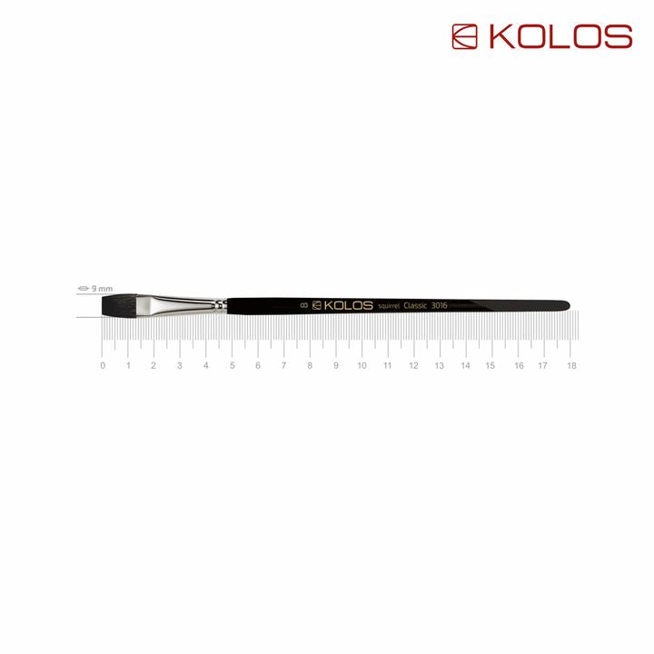 Plochý štetec z veveričky KOLOS Classic 3016 | rôzne veľkosti — obrázok 6