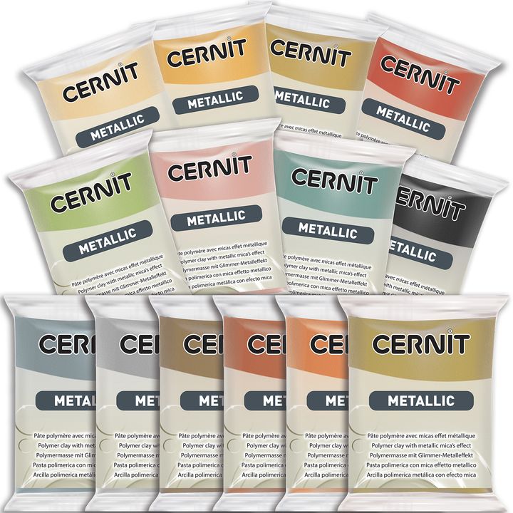 Polymérová hmota CERNIT Metallic 56 g | rôzne odtiene — obrázok 1