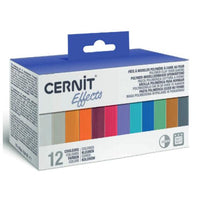 Polymérová hmota CERNIT sada 12x25 g Effects — obrázok 1