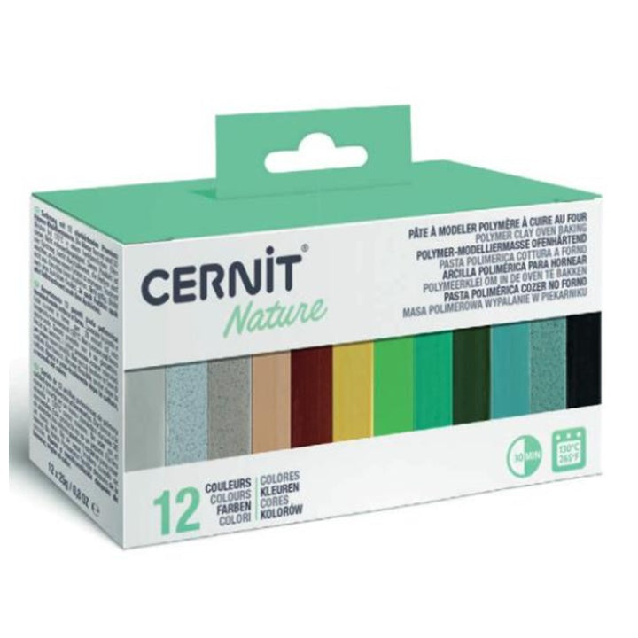 Polymérová hmota CERNIT sada 12x25 g Nature — obrázok 1
