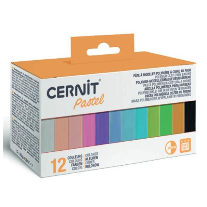 Polymérová hmota CERNIT sada 12x25 g Pastel — obrázok 1