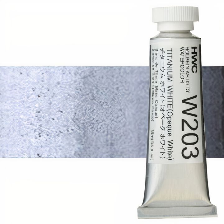 Profesionálne akvarelové farby Holbein Artists 15 ml  | biele a čierne odtiene — obrázok 2