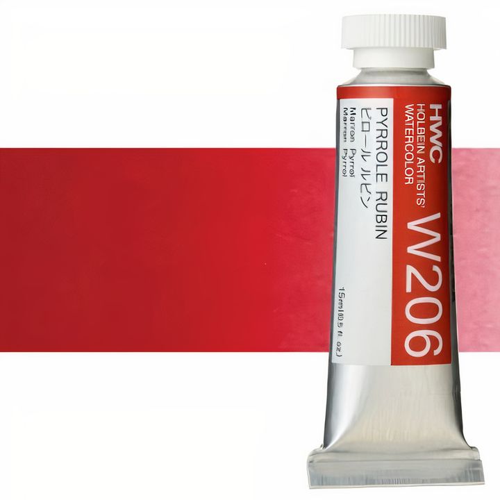 Profesionálne akvarelové farby Holbein Artists 15 ml  | červené odtiene — obrázok 4