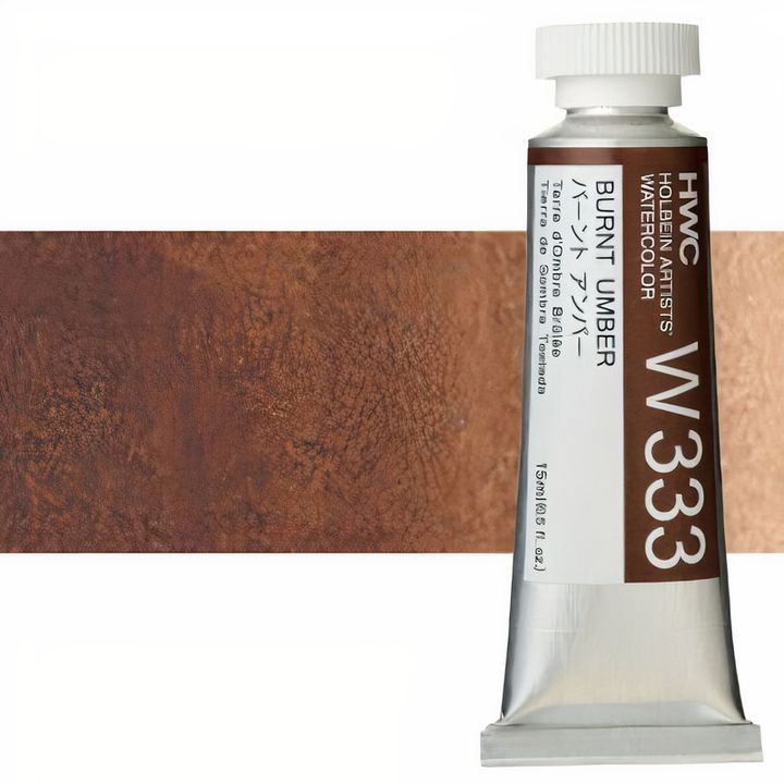 Profesionálne akvarelové farby Holbein Artists 15 ml  | hnedé odtiene — obrázok 7