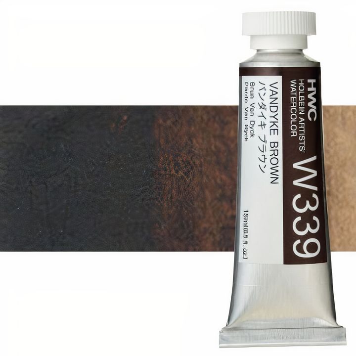 Profesionálne akvarelové farby Holbein Artists 15 ml  | hnedé odtiene — obrázok 11
